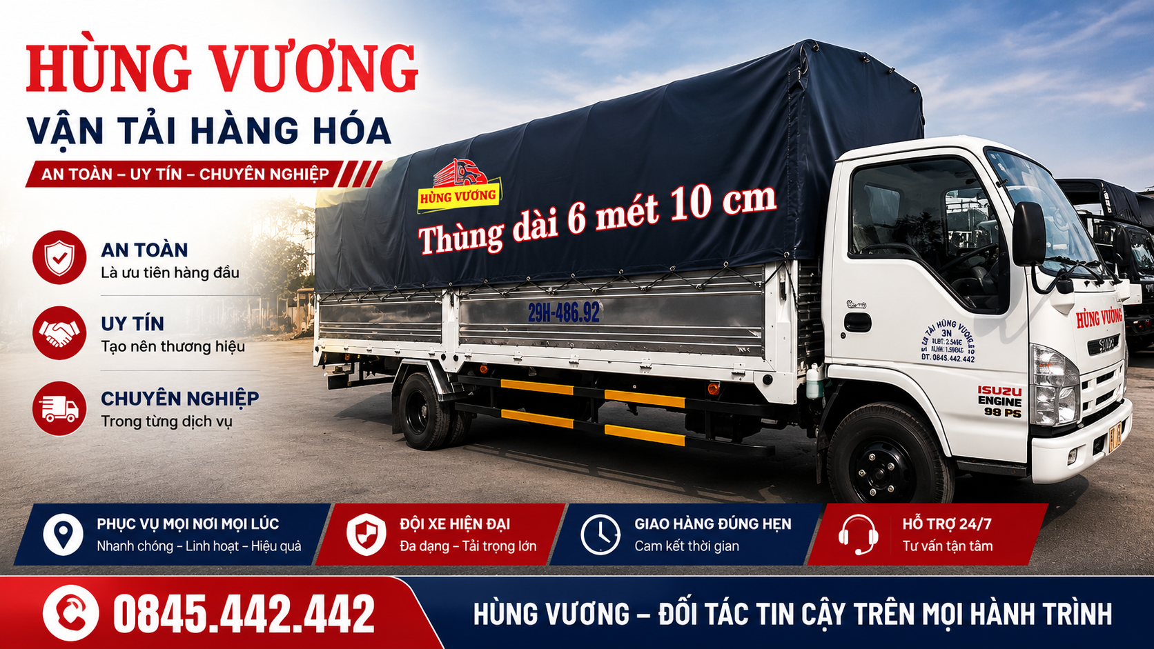 Thuê xe tải chở hàng TPHCM đi Đà Lạt nguyên chuyến của Vận tải Hùng Vương