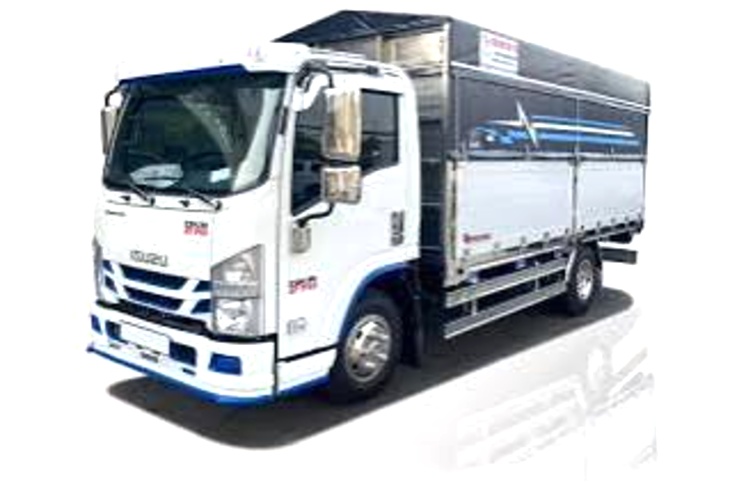 Xe chở cát thùng còn trống đã hết tải