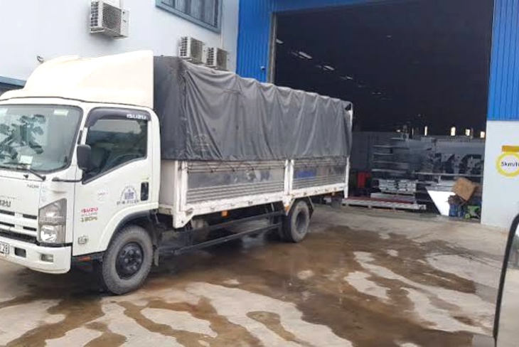 Xe tải chở hàng Hải Phòng chạy tuyến tỉnh